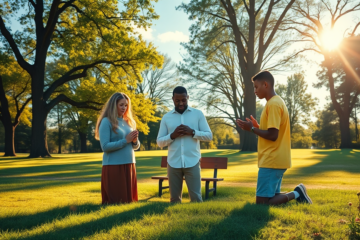 A serene image symbolizing guidance and prayer for new beginnings in life.