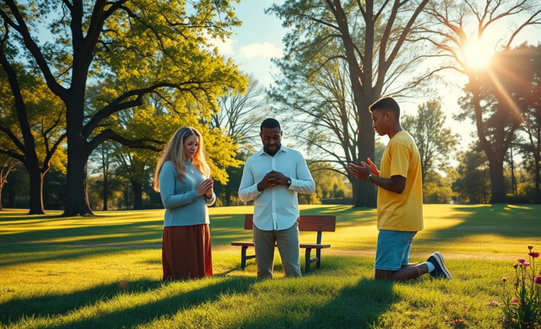 A serene image symbolizing guidance and prayer for new beginnings in life.