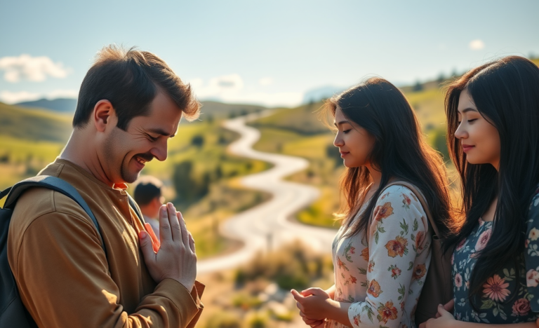 A serene sunrise symbolizing new beginnings and the importance of starting the day with a prayer.