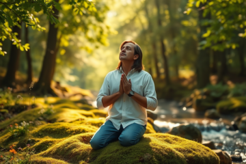 A serene image symbolizing a prayer for divine restoration and renewal in times of need.