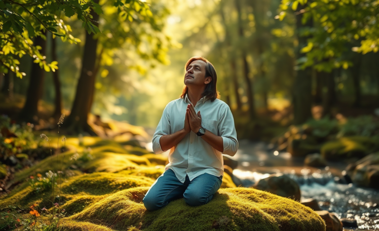 A serene image symbolizing a prayer for divine restoration and renewal in times of need.