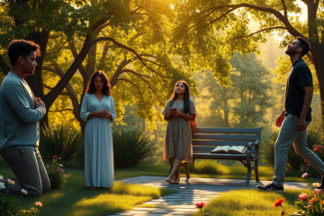 A serene path representing a daily walk with God through prayer.
