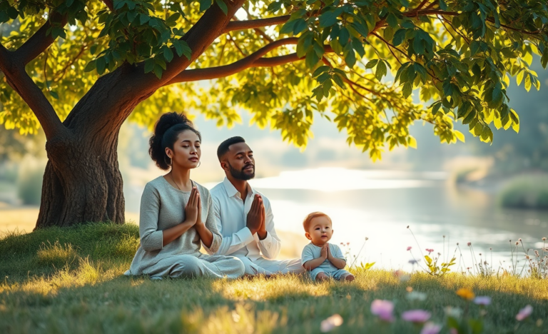 A serene landscape symbolizing peace and tranquility in prayer.