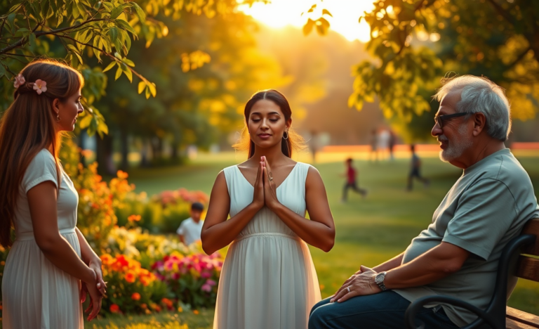 A serene moment of prayer, reflecting faith and gratitude.