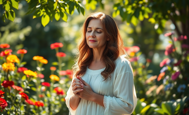 A serene image representing the essence of a daily prayer, capturing the themes of faith, guidance, and comfort.
