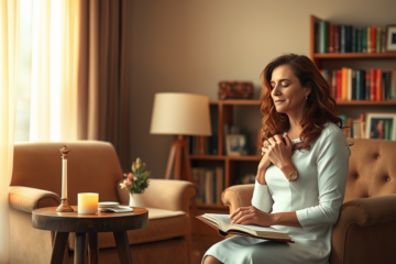 An uplifting image depicting a person in prayer, surrounded by nature, symbolizing hope and faith.
