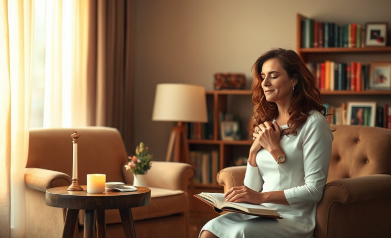 An uplifting image depicting a person in prayer, surrounded by nature, symbolizing hope and faith.