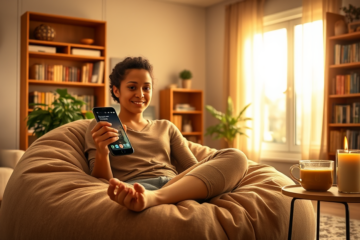 A user engaging with a Daily Prayer App for spiritual growth.