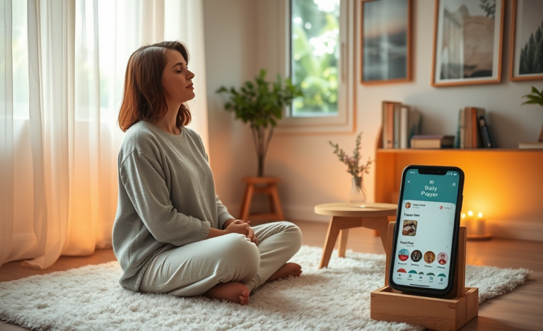A calming image representing the Daily Prayer App for moments of anxiety.