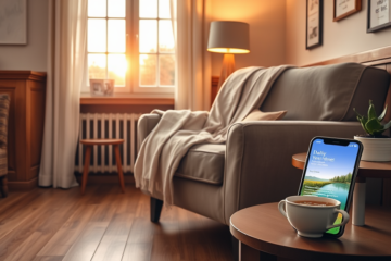 A person using a Daily Prayer App on their phone during a challenging moment.